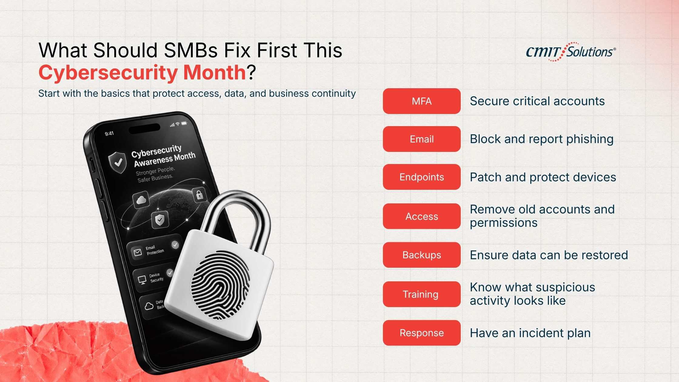 What Should SMBs Fix First