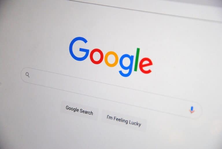 Image of Google Search home page.