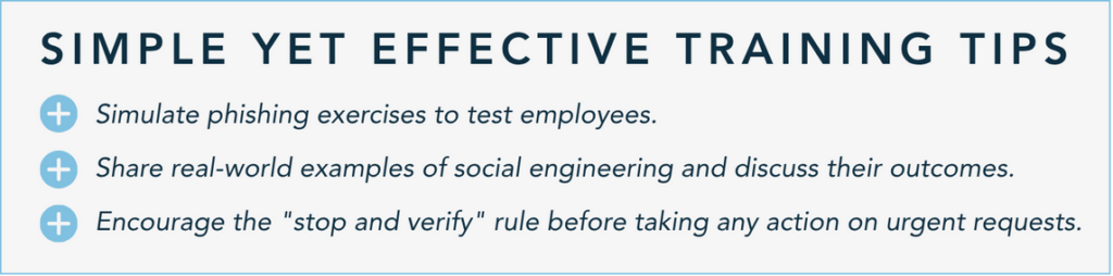social engineering training tips