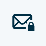 Email security and phishing protection concept displayed on a laptop in a clean office environment