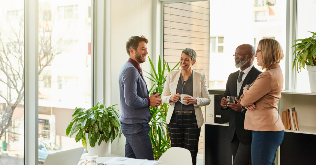 Business cybersecurity infrastructure powered by modern security technology