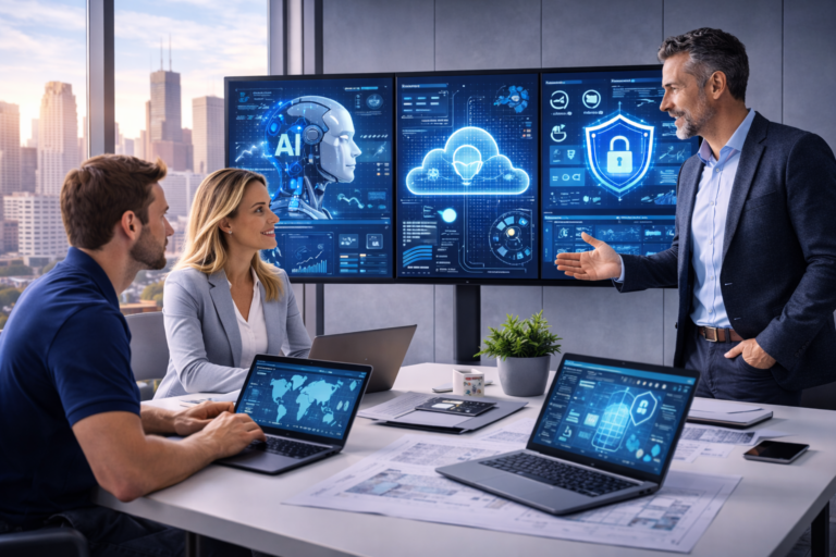 AI, cloud infrastructure, and cybersecurity are reshaping how Chicago businesses operate and grow. Here's what a forward-looking IT strategy looks like in 2026 and beyond.