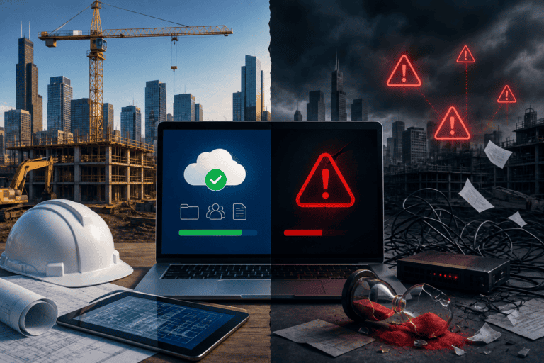 Discover how poor IT support impacts Chicago construction firms through delays, downtime, security risks, and lost productivity.