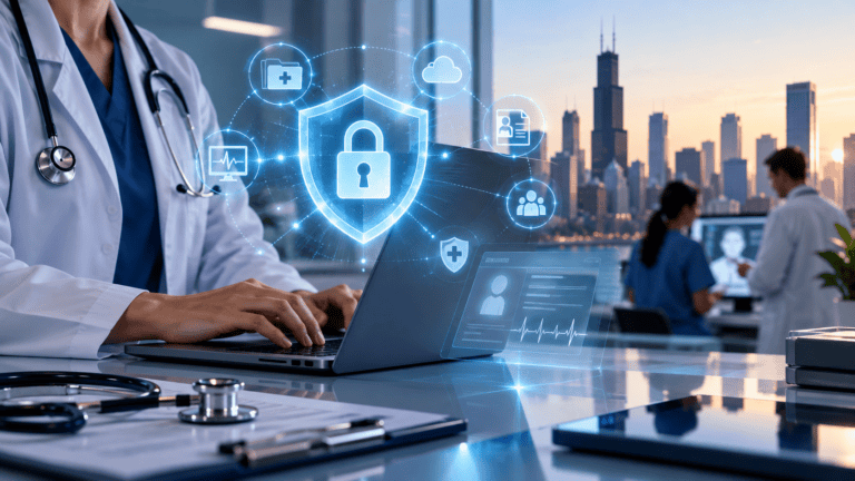 Learn how Chicago healthcare practices can strengthen patient data security with proactive IT support, access controls, backups, and cybersecurity.