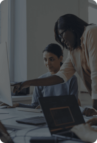 IT Support for CPA Firms in South Denver 2 people looking at computer screen