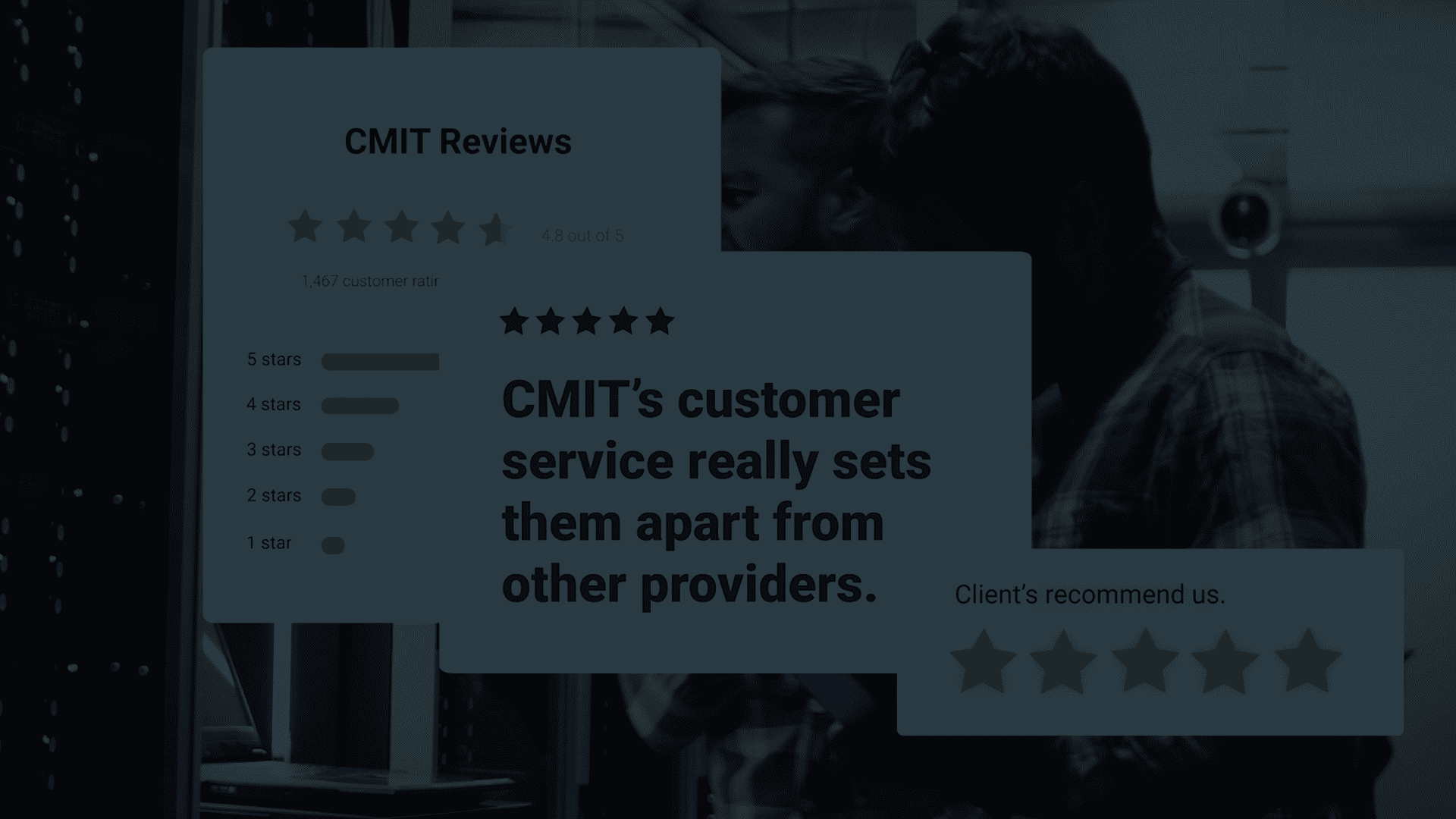 CMIT Solutions team delivering exceptional customer service to a Des Moines business client