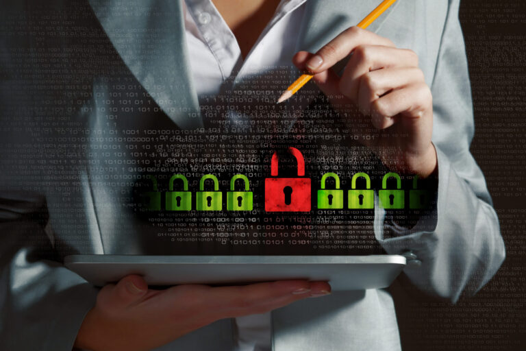 data-security-specialist-inspecting-padlocks