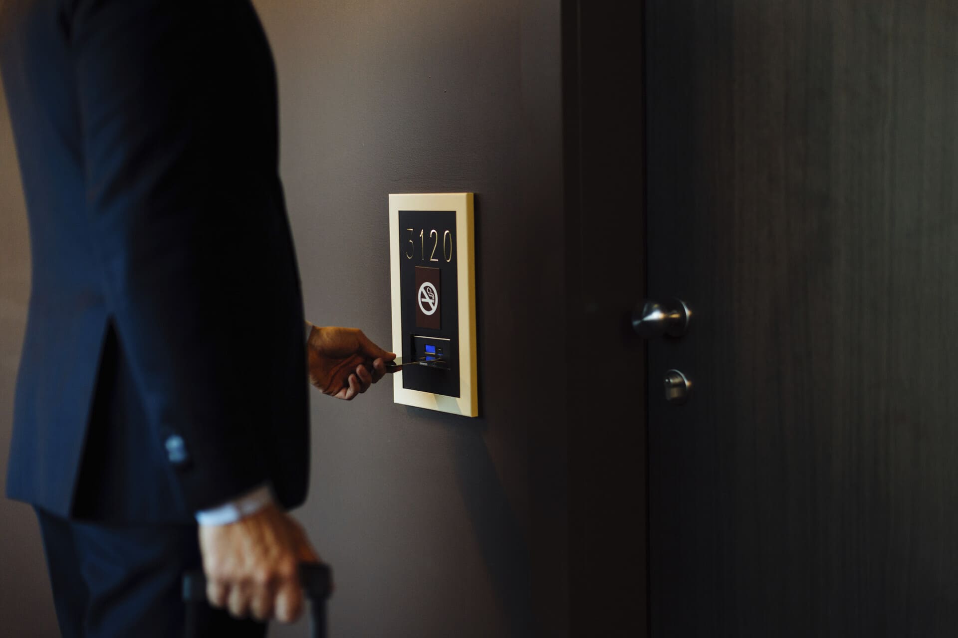businessperson-checking-into-a-smart-security-system