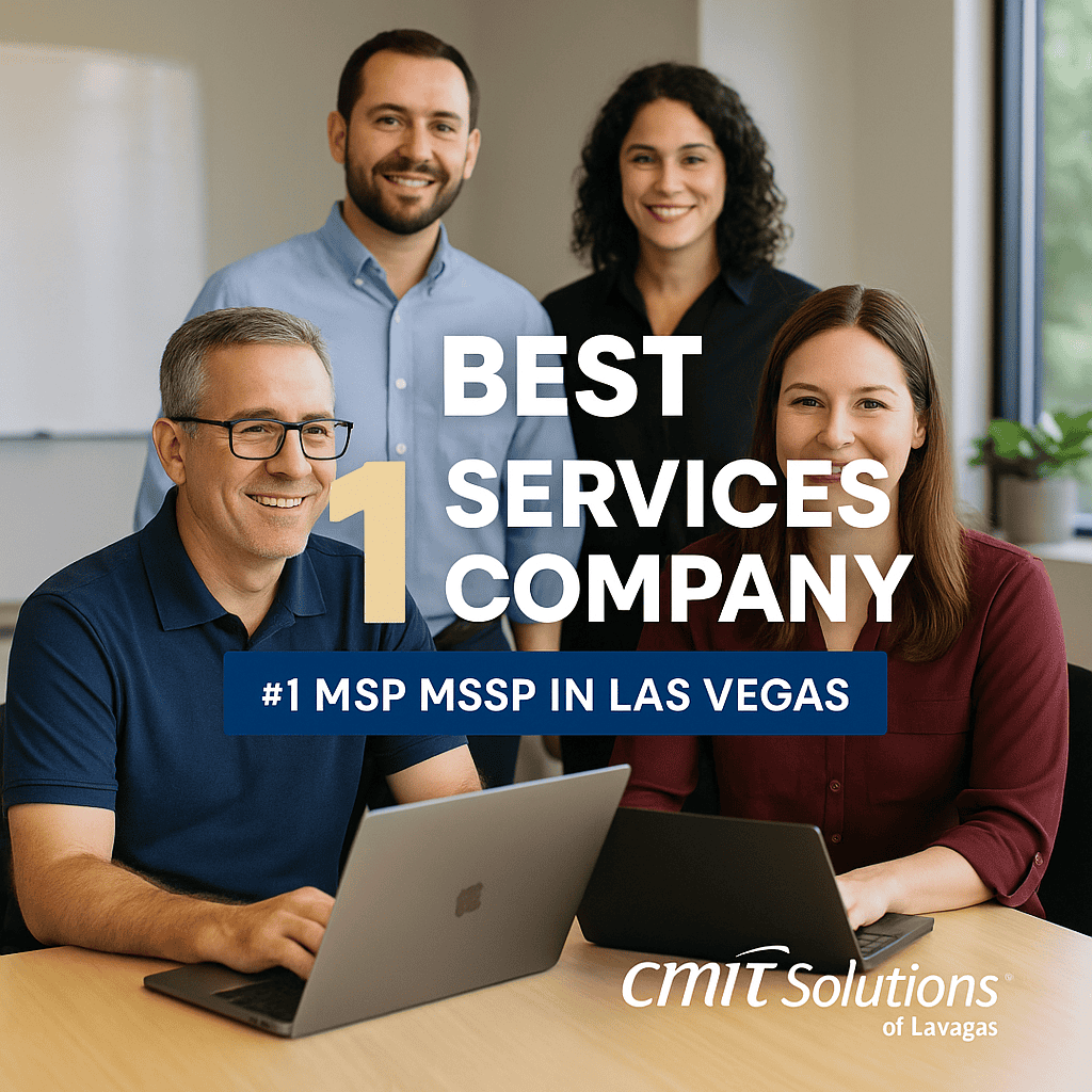 CMIT Solutions of Las Vegas team providing managed IT and cybersecurity support to local businesses
