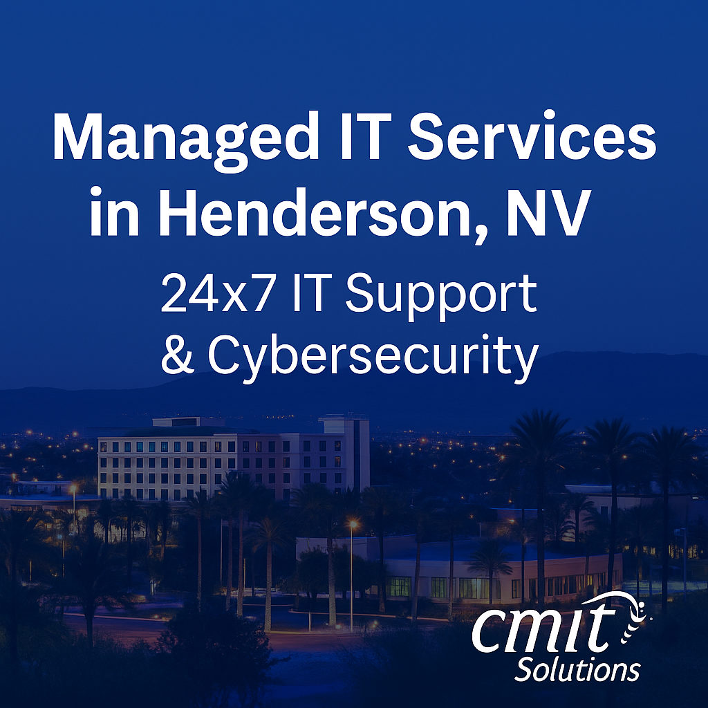 Managed IT services in Henderson, NV with 24×7 help desk and cybersecurity