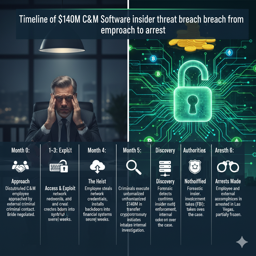 Timeline of $140 million bank heist from credential theft