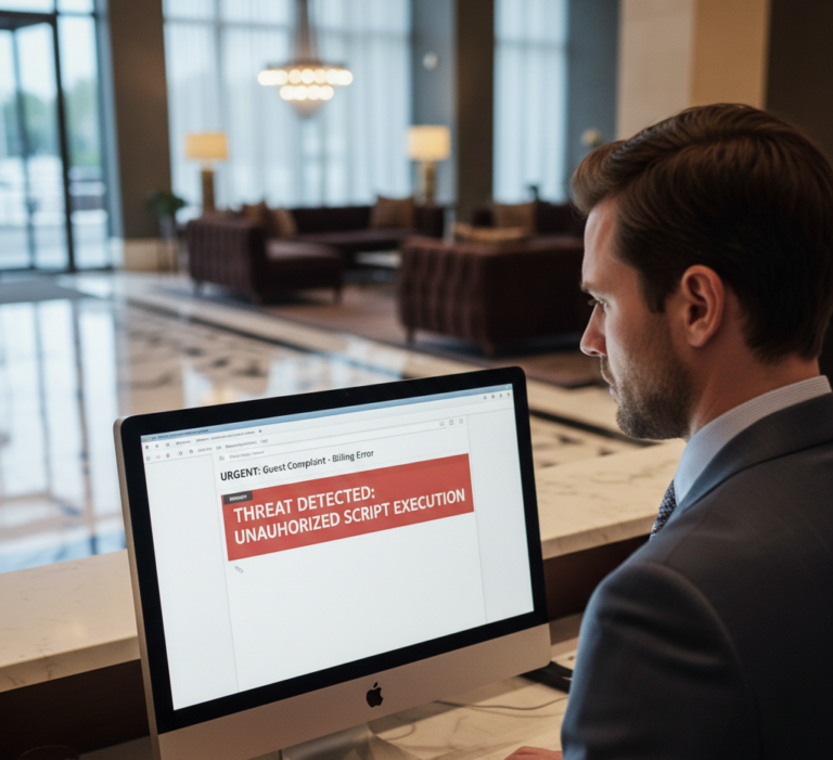 The cybercriminal group TA558 is targeting the hospitality sector using AI-generated fake guest complaints to steal credit card data and bypass identity verification.