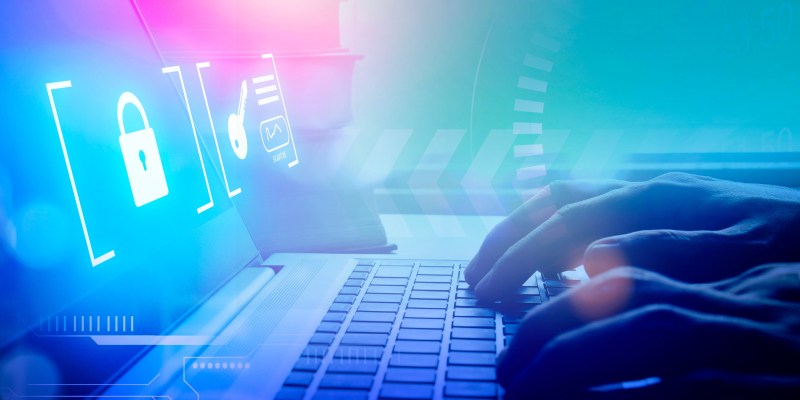 A conceptual image illustrating cybersecurity gamification.