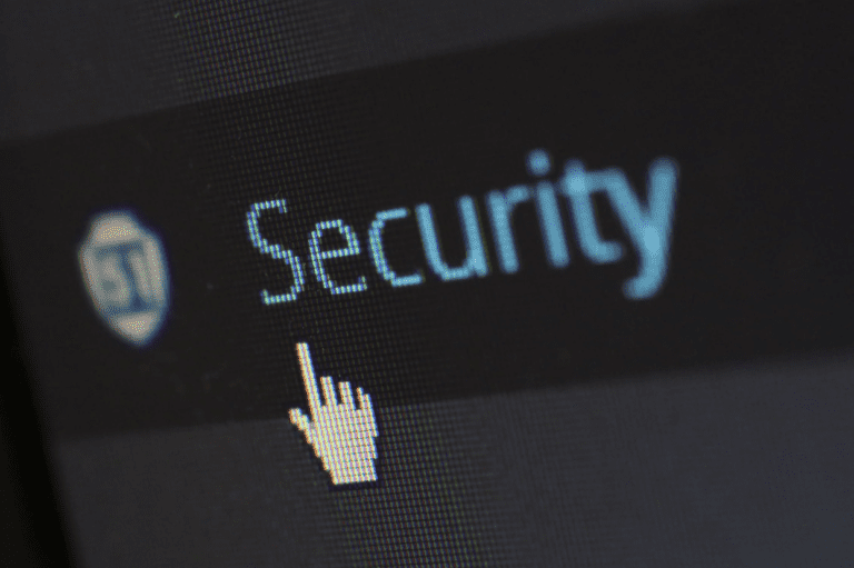 security logo with a computer mouse image on top