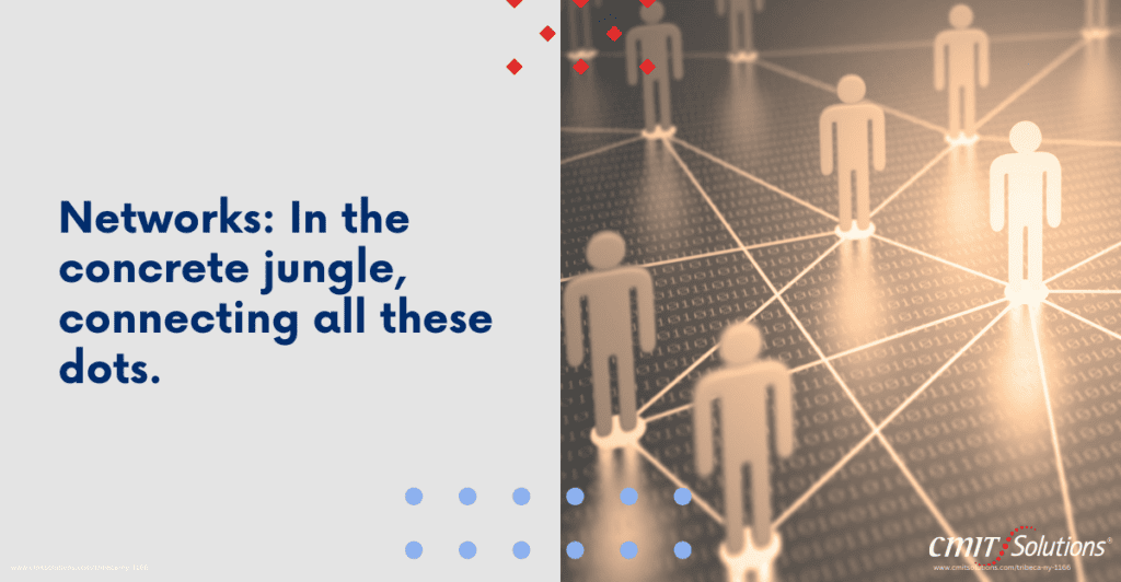 Networks: In the concrete jungle, connecting all these dots