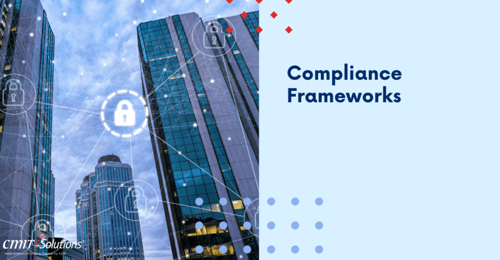 Architectural depiction of a Compliance Framework building