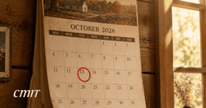 Calendar with date circled