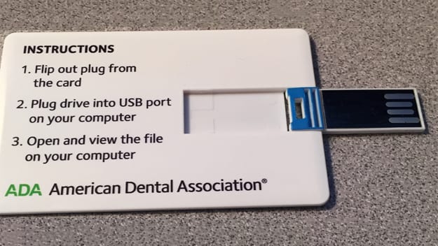 ADA Dental Procedure Codes USB - Back
