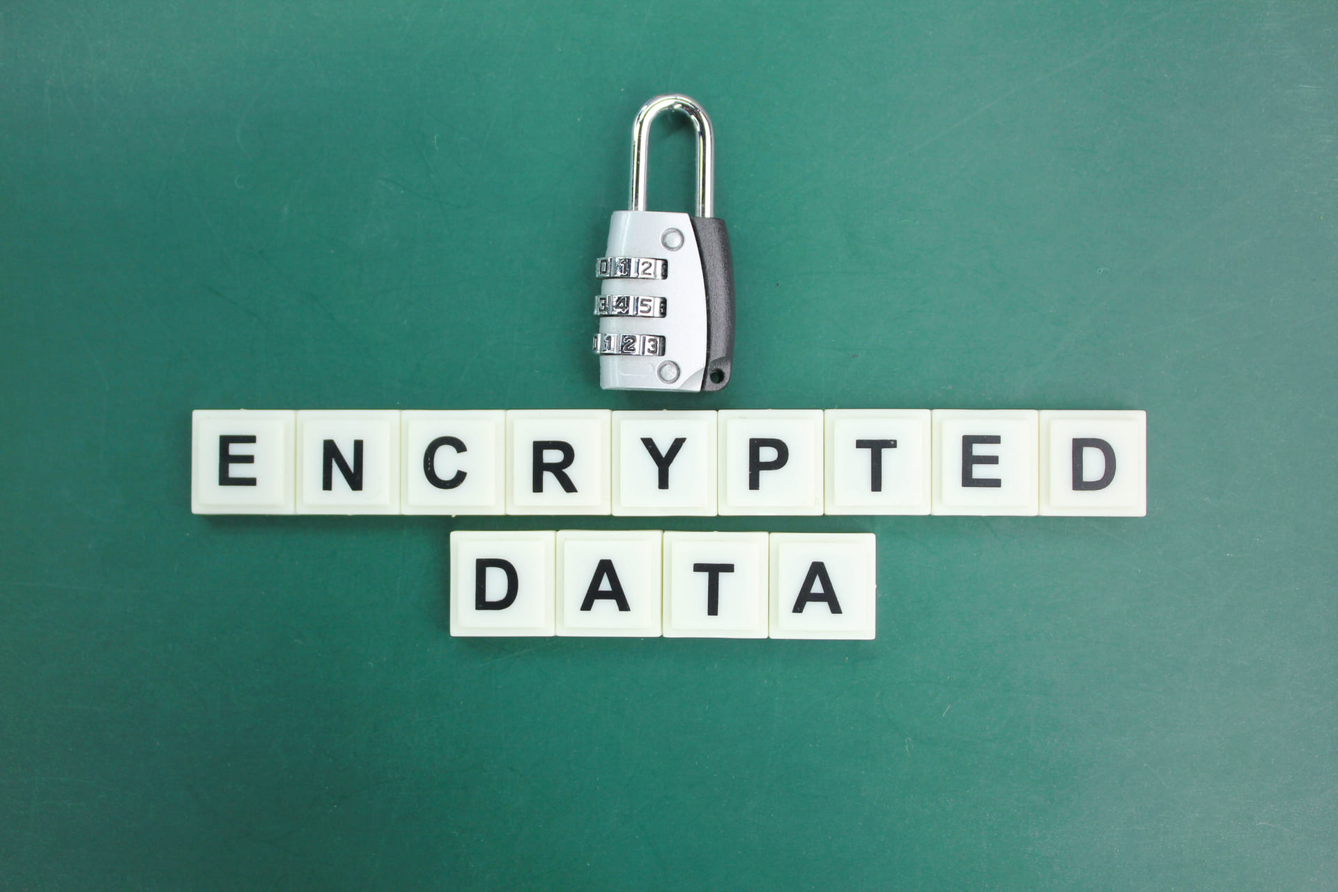 letters of the alphabet with encrypted data words