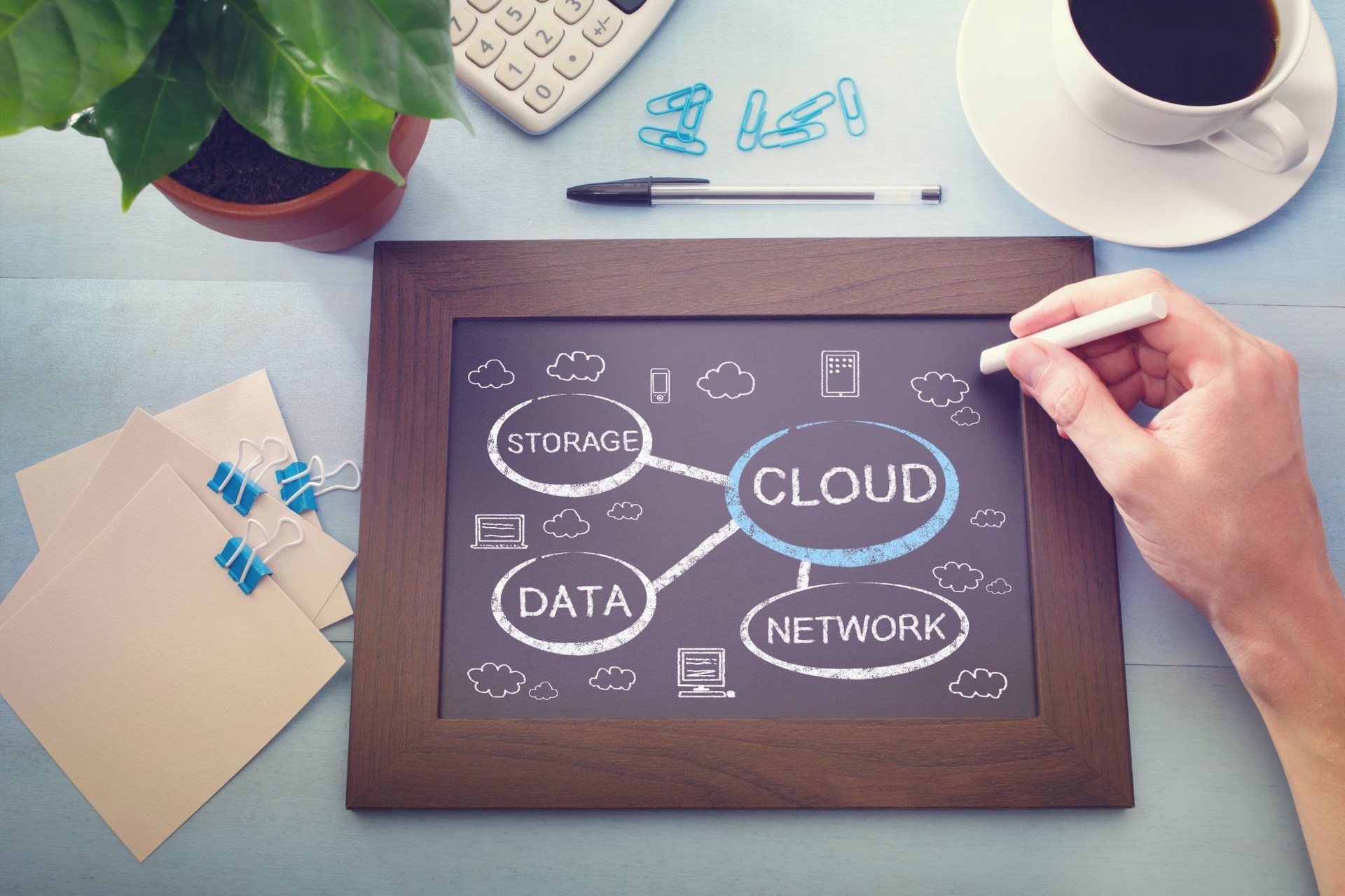 cloud-storage-data-network-diagram-chalkboard-sketch | CMIT Solutions cloud-storage-data-network-diagram-chalkboard-sketch