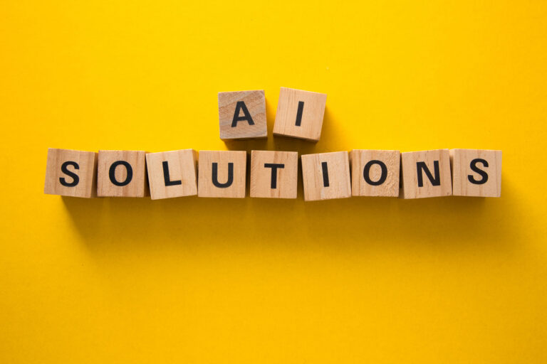 ai-solutions-in-blocks-on-yellow-background