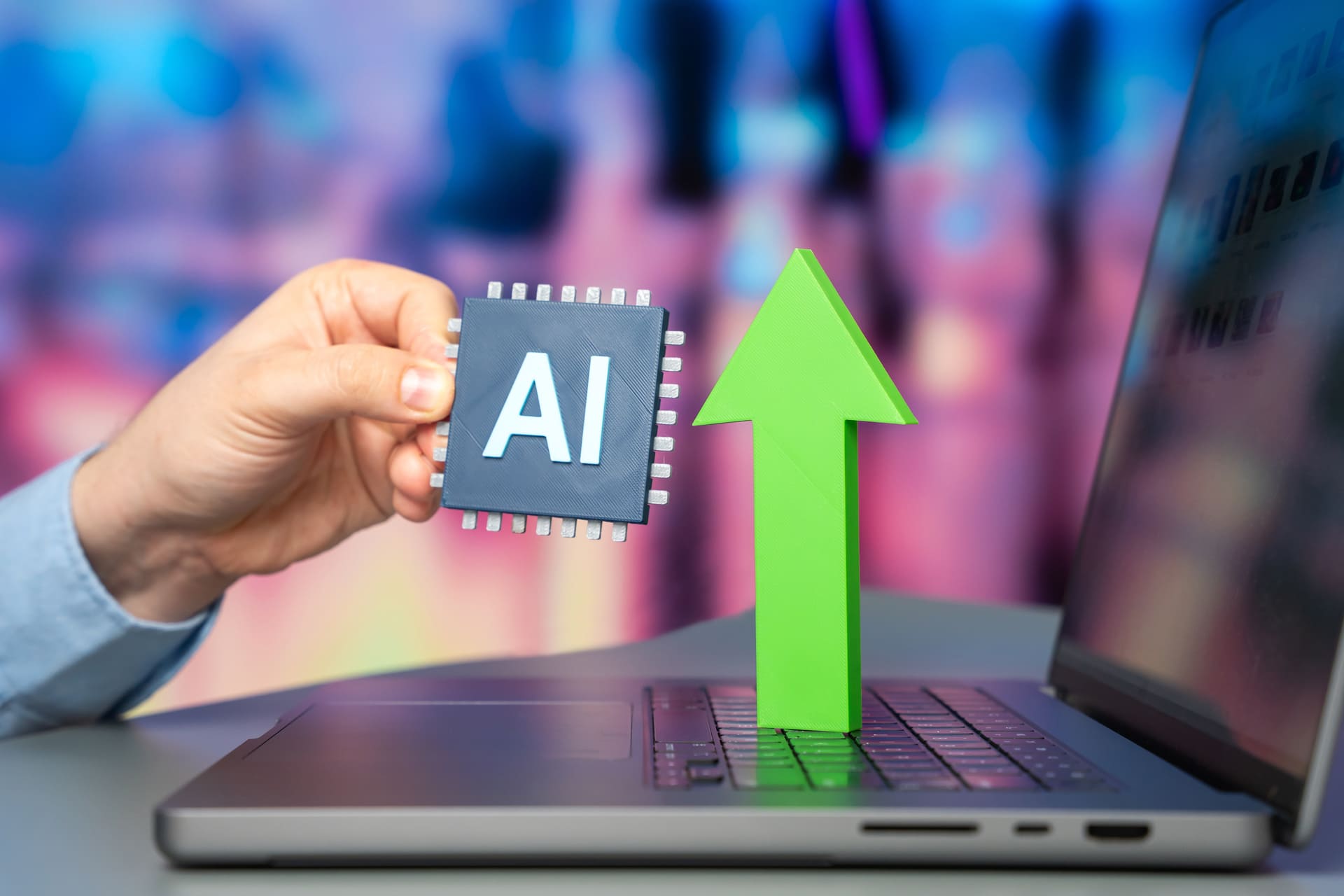 artificial-intelligence-concept-with-upward-green-arrow