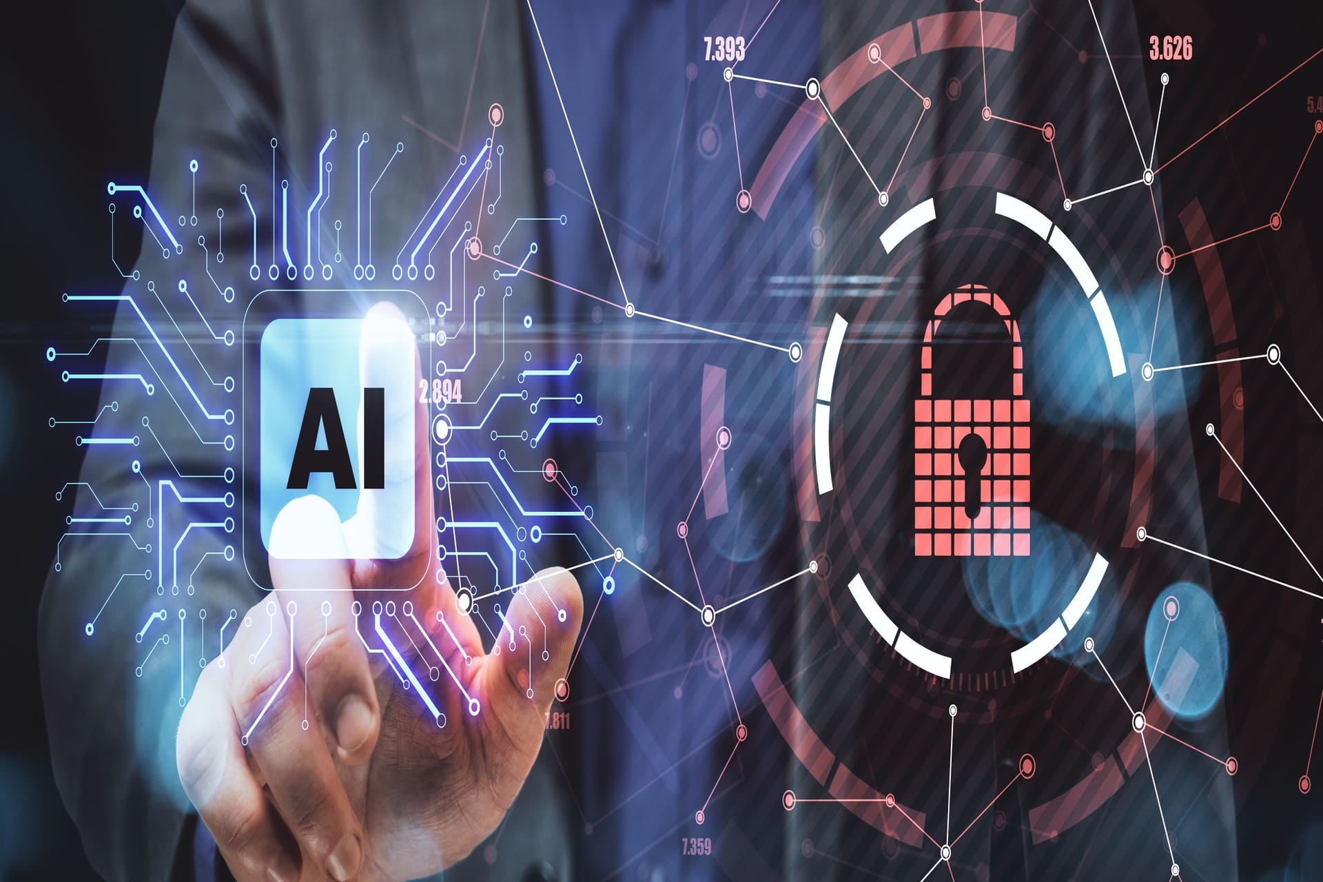 artificial-intelligence-security-with-secure-padlock | CMIT Solutions artificial-intelligence-security-with-secure-padlock