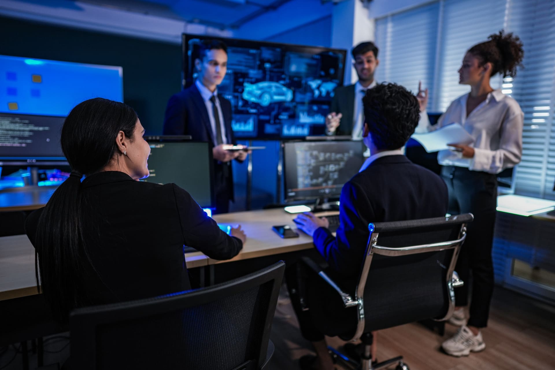 strategic-team-meeting-in-an-office-command-center | CMIT Solutions strategic-team-meeting-in-an-office-command-center