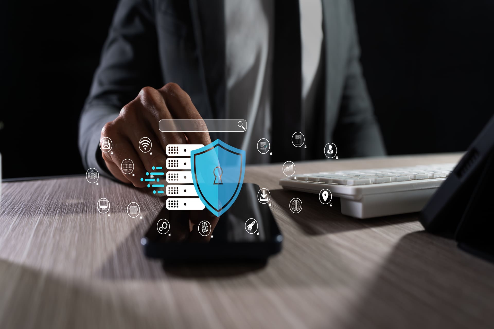 businessman-interacting-with-cybersecurity-concept | CMIT Solutions businessman-interacting-with-cybersecurity-concept